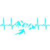 Skier Lover EKG Design - Gift