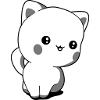 Chibi kawaii kitten