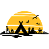 Freizeit - Camping Zelten Sonne