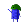 Blue building block
