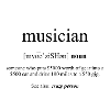 Musician (Musiker) Definition Dictionary