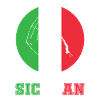 Italy Sicily hand gesture flag
