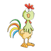 Crazy rooster - chicken - rooster - bird