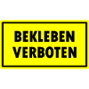 Bekleben Verboten