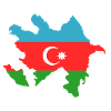 Azerbaijan as flag