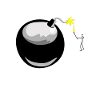 Cartoon Bomb lightened