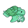 Turtle mom baby kids gift