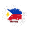 Drapeau des Philippines avec blob