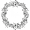Icelandic horse wreath white