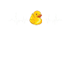 Hjerteslag Badeand Quiche Duck EKG