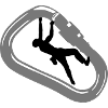 Climber and Carabiner