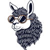Alpaca Llama With Sunglasses