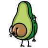Sjov avocado røv ridsende røv gaveide gave