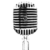 A cool retro microphone