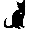 HEARING CAT WITH HEART