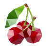 Low poly cherry