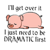 Dramatic pig - comic