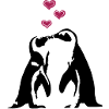 Verliebte Pinguine