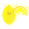 Citron drôle avec ventilateur