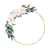 Personalisierbar Blumenkranz Boho