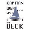 Kapitän Deck schrubben