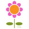 Retro flower
