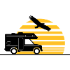 CAMPER BUS Wohnmobil Auto Sonne