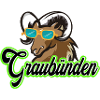 Graubünden ibex with sunglasses