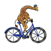 Bicycle giraffe animal