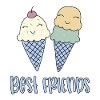 Ice cream with waffle