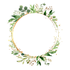 leaf_frame_round_green_gold