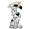 Asterix Idefix Mit Heiligenschein