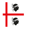 Sardinia flag half