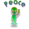 Peace alien