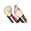 Italienische Flagge Design mit Italienischer