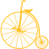 Penny-farthing retro bicycle