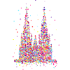 Cologne Cathedral, confetti