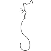 Cats silhouette