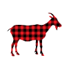 Plaid motif chèvre bouc