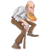 Old old man cartoon