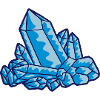 Crystal gemstone blue