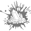 Blob of crystal clipart