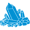 Clipart cristal bleu