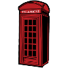British telephone booth