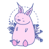 Sweet floral bunny Easter