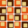 70s Retro Square Shapes Pattern