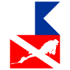 Divers scuba diving divers flags