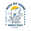 Eisbear Arctic climate change North Pole melting ice