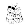 Cats love
