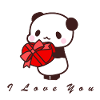 Panda - Saint Valentin